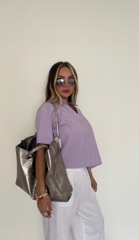 شومیز زارا باکسی / آستین کوتاه/ وارداتی