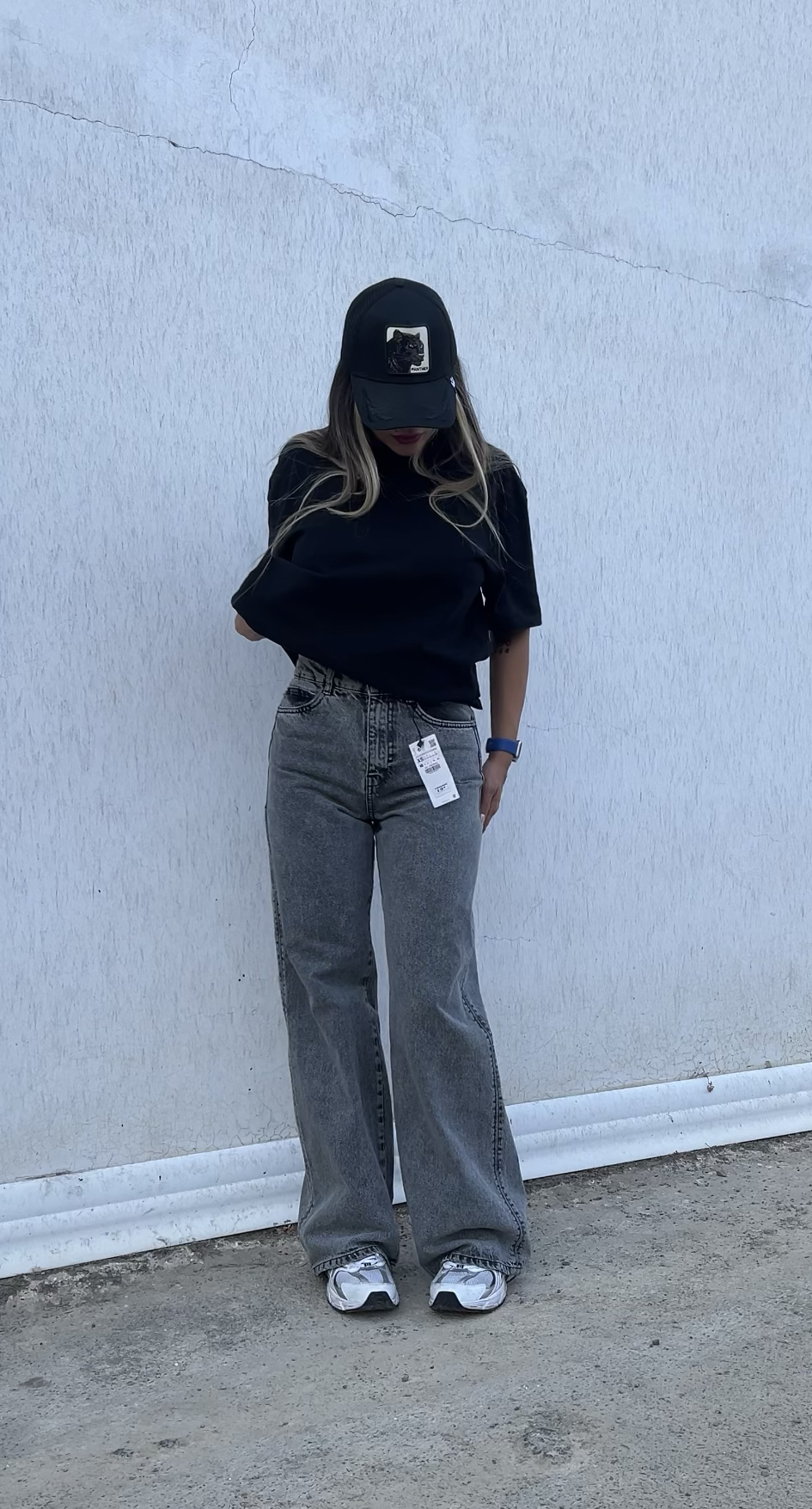 جین نیم بگ وارداتی ZARA